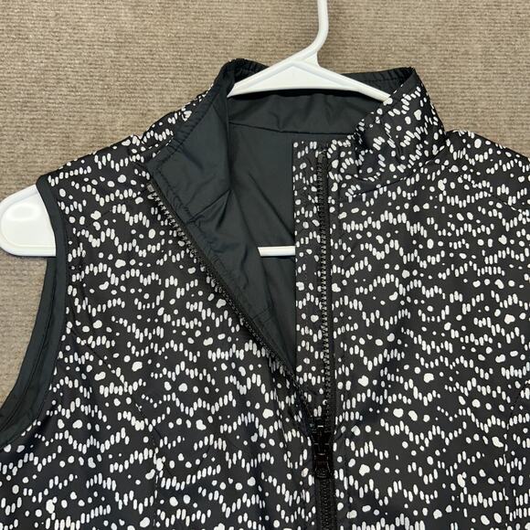 Wake Forest Peter Millar Vest Women's XS Black Full Zip E4 Wind Reversible Geo - Picture 7 of 10